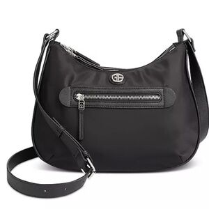 Giani Bernini black Nylon Hobo Bag crossbody